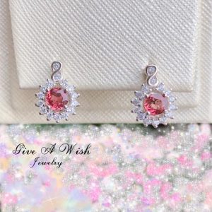 Pink Tourmaline Earrings