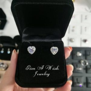 Love Heart Diamond Earrings